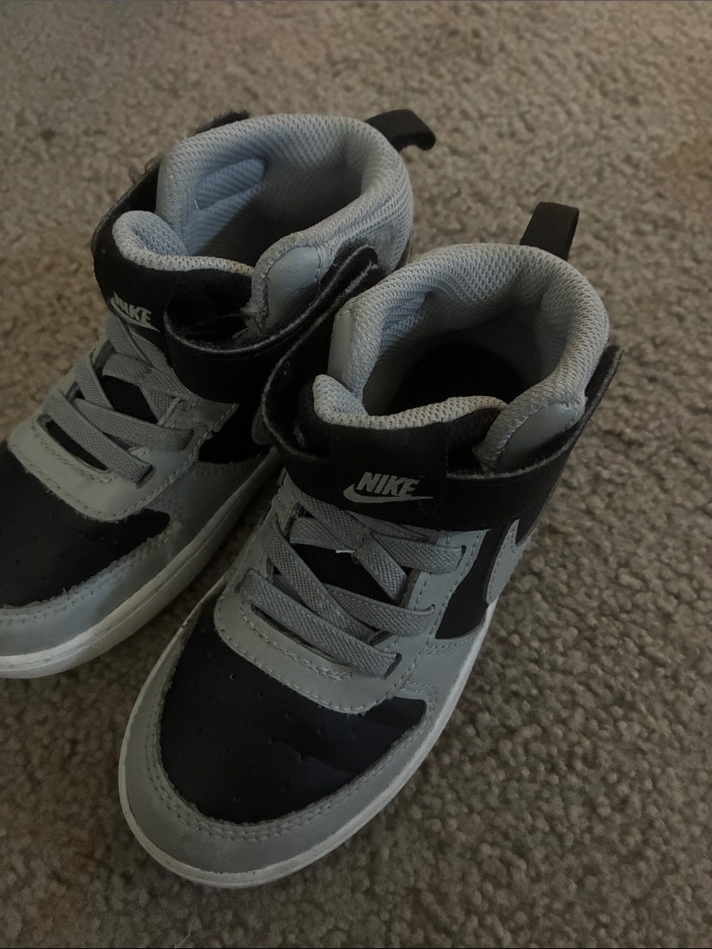 Nike Kids' High-Top Sneakers - Black & Gray